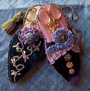 "Victorian Slipper Scissor Holder sewing patterns