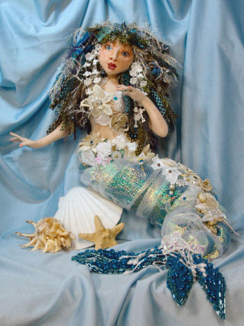 Angelfish the Mermaid Bride Cloth Doll Sewing Pattern