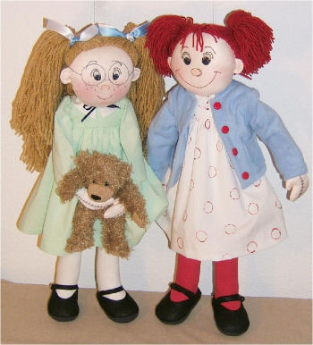 Violet Pickles and Ruby Buttons Cloth Doll Pattern