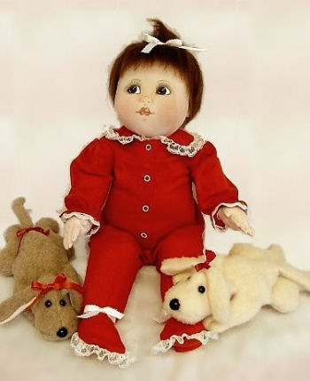 "Baby Bottoms" and "Precious Puppy" Cloth Doll and Animal Pattern 