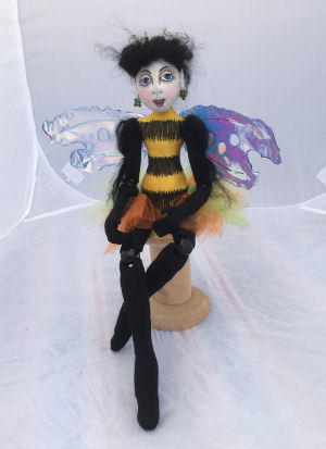 ˜Queen Bee”- 14”   Cloth Doll Sewing Pattern by Jan Horrox 