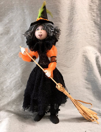 Witch Cloth Doll Pattern by Jan Horrox