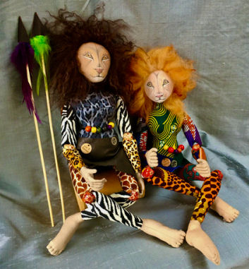 18" Safari Girl  Cloth Doll Pattern by Jan Horrox
