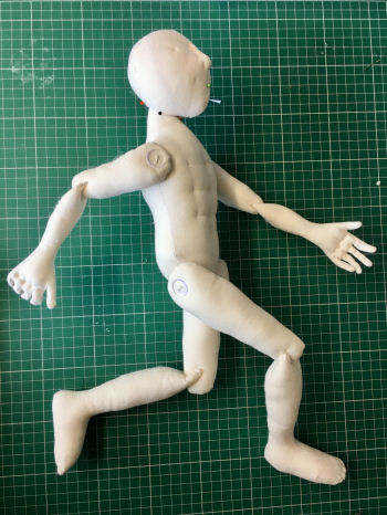 Fully Jointed Fabric Doll Making Pattern by Jan Horrox - Male Pattern