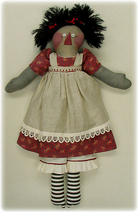 Raggedy Ann Doll Cloth Doll Making Sewing Pattern by Leslie Molen