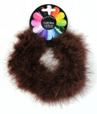 Brown  Feather Craft Boa 