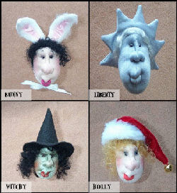 Not only will you have a ball making these 4 fabulous 3" pindolls but you'll improve your needlesculpting skills as well. A terrific project for beginners