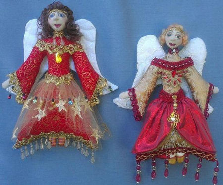 ANGELI Di NATALE (Christmas Angels) Cloth   Doll Sewing Pattern