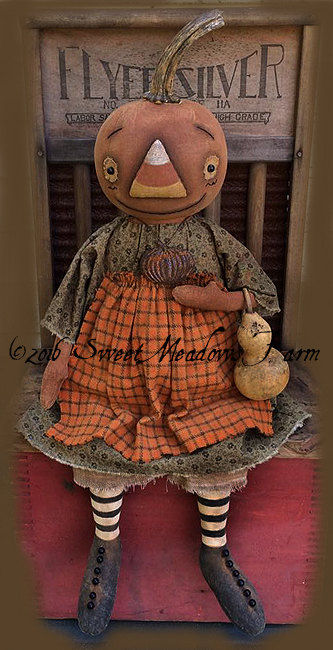 Cornelia Pumpkin Doll - Full Body Picture