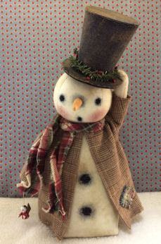 Top Hat Snowmand Doll Sewing Pattern