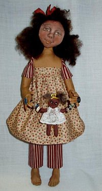 Cloth Doll and Baby Doll Sewing Pattern.  15" Button Jointed Doll