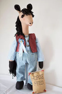22" Cloth Animal Doll Sewing Pattern - Cloth Horse Doll Animal Pattern - Doll Making Instructions and sewing pattern.