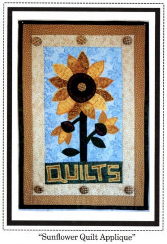 Sunflower Quilt Applique Wall Hanging Sewing Pattern