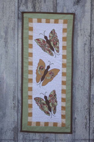 Quilted Applique Butterfly Wall Hanging Sewing Pattern 