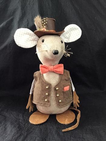 Mr. Markey Mouse - 8" Mouse Fabric Animal Doll Pattern by Rebecca McGovern of Rebecca & Company 