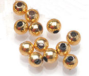 Round Gold Beads 4mm and 6mm