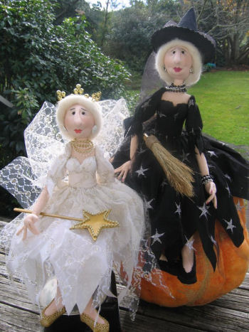 Wonderful Wise Witch, My Fairy Godmother Cloth Doll Pattern