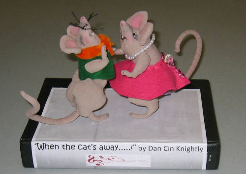 Standing at 5" tall cloth rat pattern by Sharon Mitchell