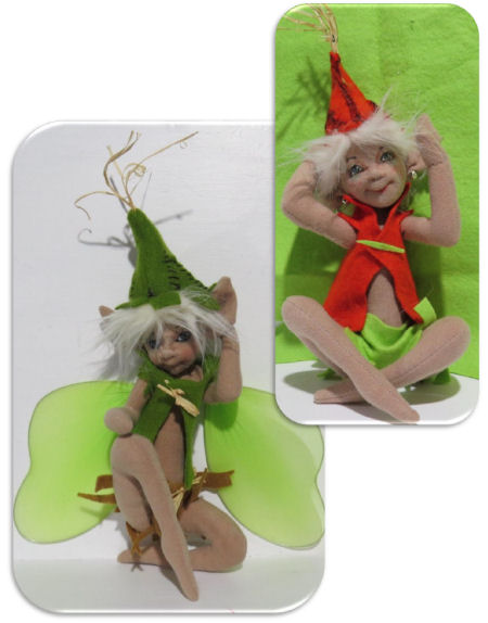 9" pixie/elf/fairy doll sewing pattern by Sharon Mitchell