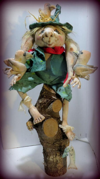 Woodsy A 16" Delightful Woodland Creature Pattern Cloth Doll Making by Sharon Mitchell