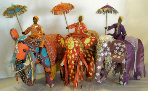 Painted Pachyderms Cloth Doll Patterns