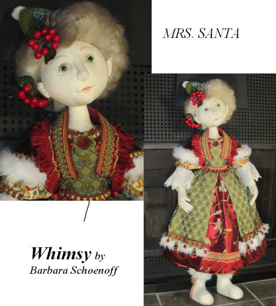 Mrs. Santa Cloth Doll Pattern