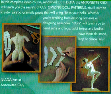 Back Cover of Customizing Doll Patterns For Cloth Dolls DVD