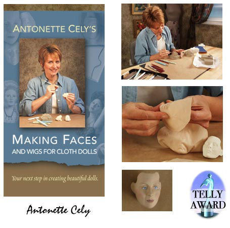 DVD To Lean Making Faces and Wigs for Cloth Dolls DVD by Antonette Cely