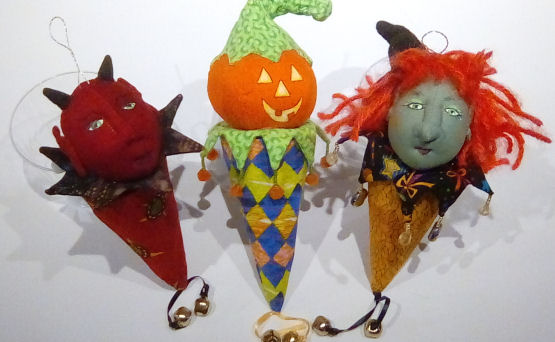 Halloween Poppets - Cloth Doll Making (Sewing) Patterns by Cyndy Sieving 