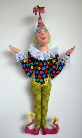 Jeppo de' Jester Jester Cloth Wall Doll Sewing Pattern