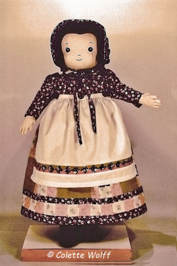 BRIDGIT - An American country-girl doll - Vintage Cloth Doll Pattern Sewing Pattern