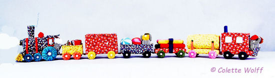 61" Long Cloth Train Sewing Pattern - Colette Wolff