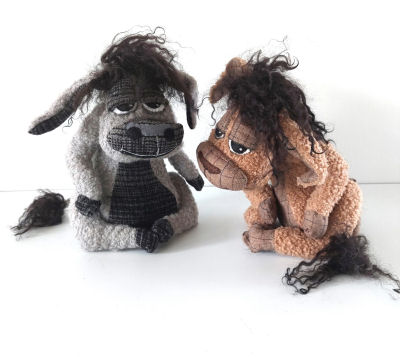 Denis the Donkey Cloth Doll Pattern by Jill Maas - FREE Instant PDF Download Pattern!