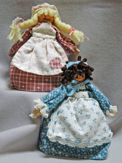 Mini Clothespin Topsy-Turvy Doll  Clothespin Girls Clothespin Dolls