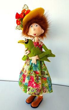 Nellie, New Cloth Doll Pattern