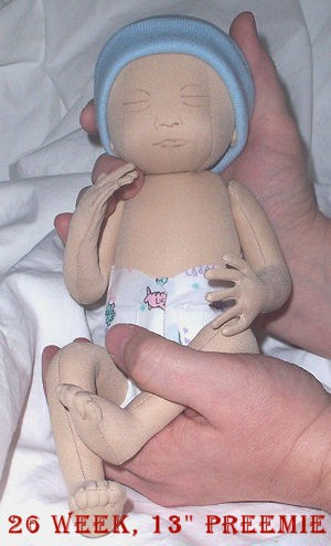 Preemie Doll Pattern Cloth Doll Pattern 26 Week Sewing Dollmaking