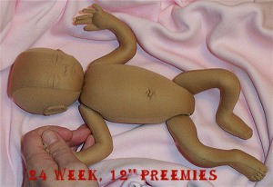 Preemie Doll Pattern Cloth Doll Pattern Sewing Dollmaking 18: Preemies