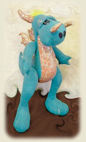 Darrell the Dragon Cloth Doll Pattern by Judi Ward