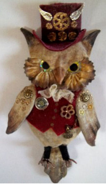 OWLIVER -7" Steampunk Owl