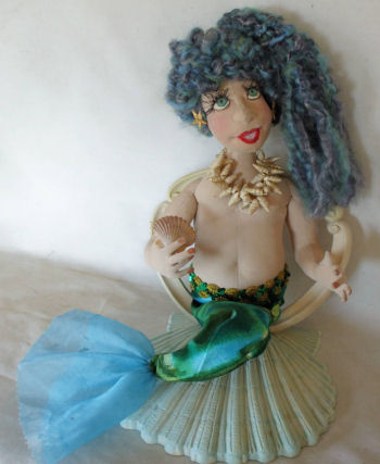 14" Mermaid Cloth Doll Pattern