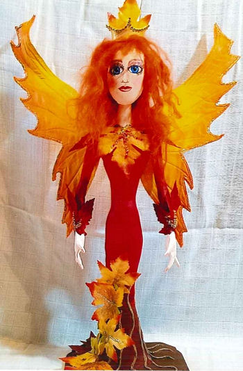 Autumn Fairy Queen Cloth Doll Pattern by Jill Weber