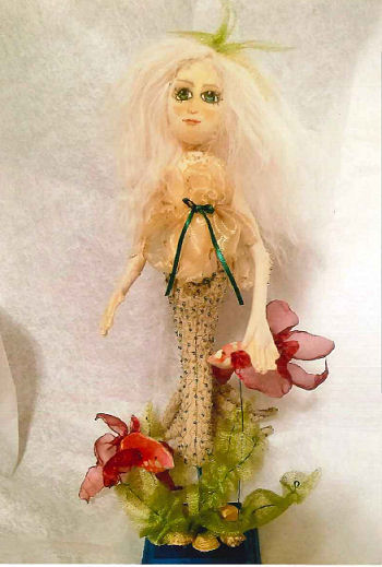 Chorda Filum and Betta Fish Cloth Doll Pattern by Jill Weber