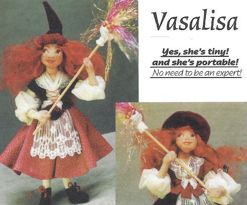  Vasalisa Cloth Doll Pattern  in 7” and 5.5” sizes