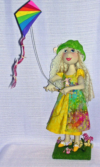 Meadow, 14.5 inch Cloth Art Doll Pattern and Tutorial