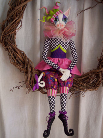 Mirabelle Jester Cat - Cloth Doll Pattern