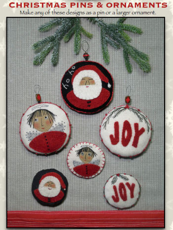 Christmas Pins & Ornaments Pattern Pattern 