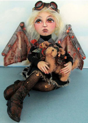 Art Doll Project by Susan Barmore Steampunk Kangaroo PDF Download Doll Making Class - SE506
