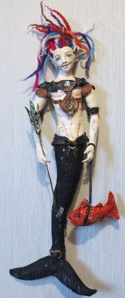 27" Wall Merman Doll Pattern