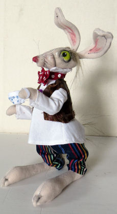 Rabbit - 10" Tall Cloth Doll Pattern by Sharon Mitchel