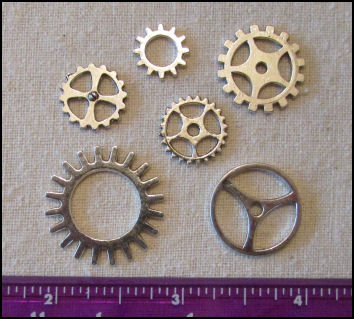 Cloth Doll Making Supplies - Steampunk Gears and Trinkets - Perfect for ...